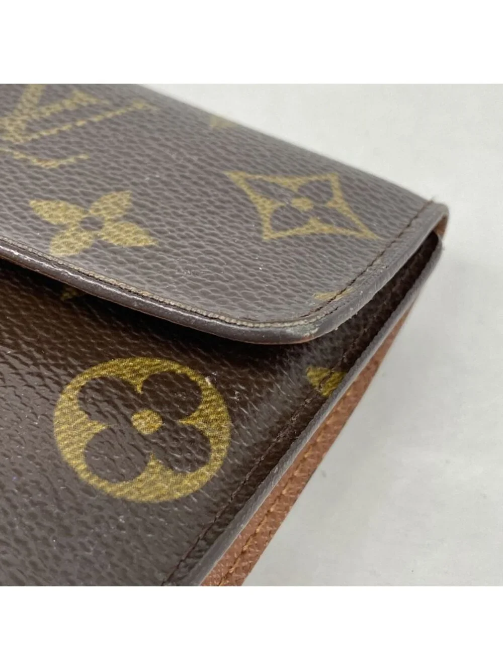 Louis Vuitton Trifold Wallet Monogram Portefeuille International Brown